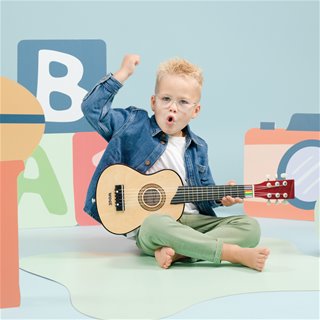 Toy guitar deluxe - brown